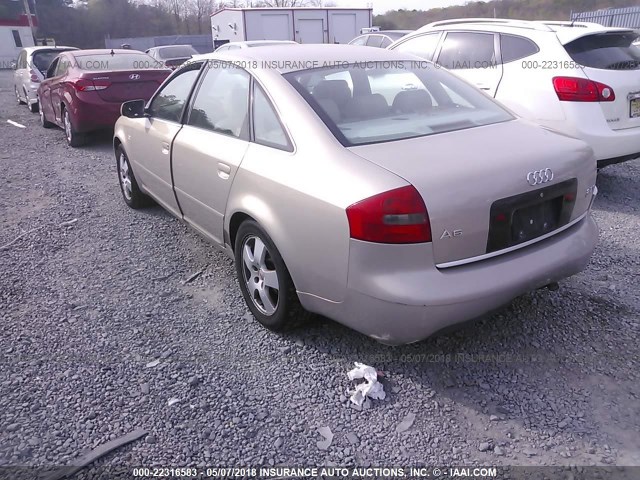 WAUED64B11N003824 - 2001 AUDI A6 2.7T QUATTRO BEIGE photo 3