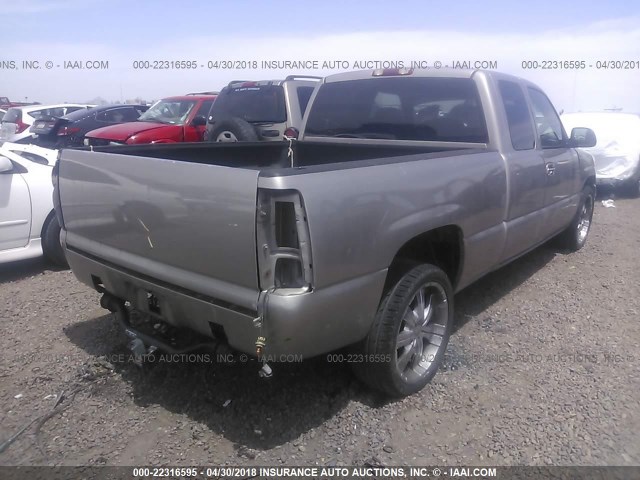 1GCEC19T4YZ148224 - 2000 CHEVROLET SILVERADO C1500 GRAY photo 4