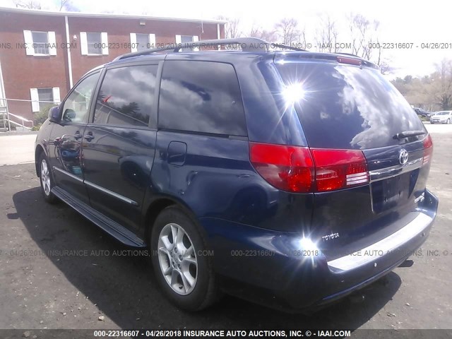 5TDZA22C35S280721 - 2005 TOYOTA SIENNA XLE/XLE LIMITED BLUE photo 3