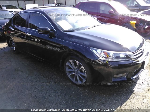 1HGCR2F5XEA235526 - 2014 HONDA ACCORD SPORT BLACK photo 1