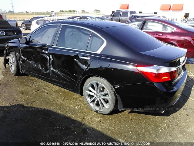 1HGCR2F5XEA235526 - 2014 HONDA ACCORD SPORT BLACK photo 3