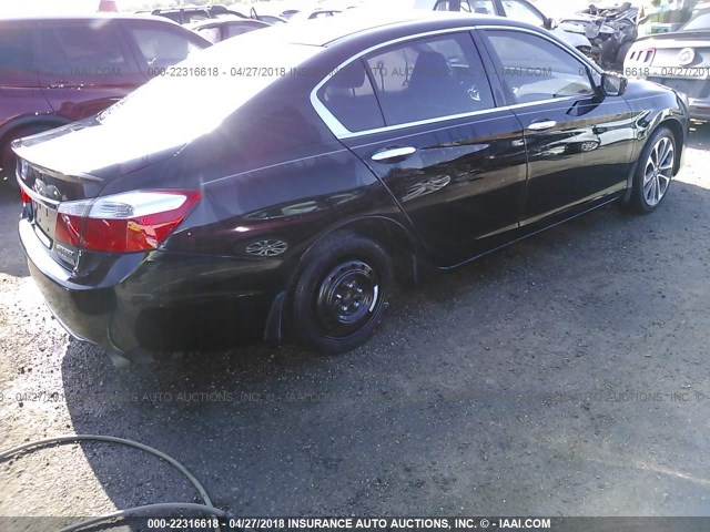 1HGCR2F5XEA235526 - 2014 HONDA ACCORD SPORT BLACK photo 4