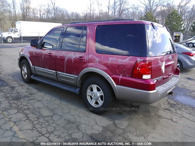 1FMFU18L73LB51368 - 2003 FORD EXPEDITION EDDIE BAUER RED photo 3