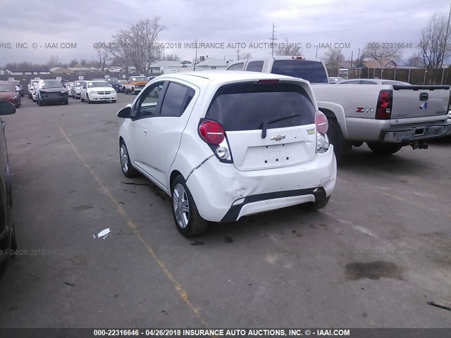 KL8CD6S94EC414798 - 2014 CHEVROLET SPARK 1LT WHITE photo 3