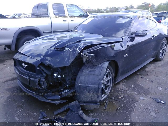 1FA6P8CF6F5308974 - 2015 FORD MUSTANG GT BLACK photo 6