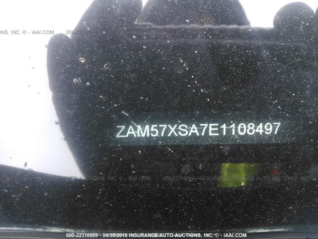 ZAM57XSA7E1108497 - 2014 MASERATI GHIBLI BLACK photo 9
