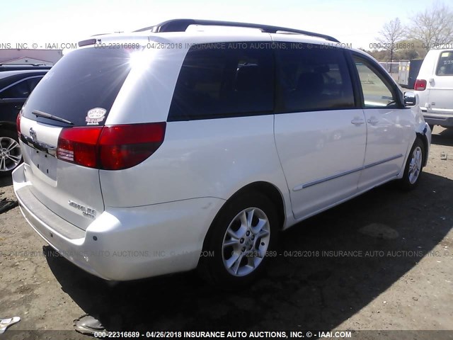 5TDZA22C84S030650 - 2004 TOYOTA SIENNA XLE/XLE LIMITED WHITE photo 4