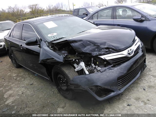 4T4BF1FK8DR309723 - 2013 TOYOTA CAMRY BLACK photo 1