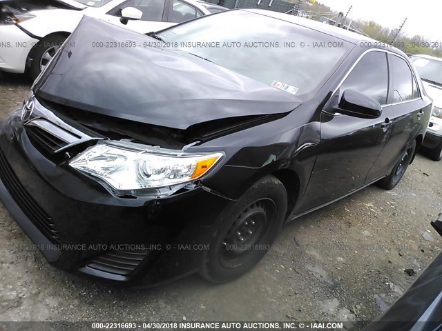 4T4BF1FK8DR309723 - 2013 TOYOTA CAMRY L/SE/LE/XLE შავი ფოტო 2