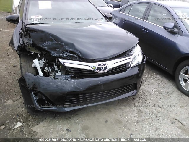4T4BF1FK8DR309723 - 2013 TOYOTA CAMRY L/SE/LE/XLE შავი ფოტო 6