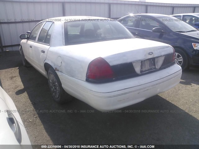 2FAHP71W24X151929 - 2004 FORD CROWN VICTORIA POLICE INTERCEPTOR WHITE photo 3