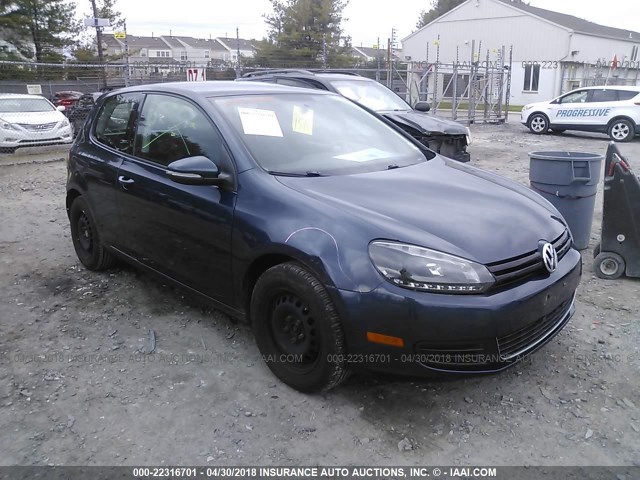 WVWBB7AJ4DW084362 - 2013 VOLKSWAGEN GOLF BLUE photo 1