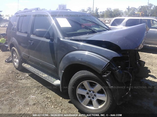 5N1AR1NN9CC624334 - 2012 NISSAN PATHFINDER S/LE/SE GRAY photo 1