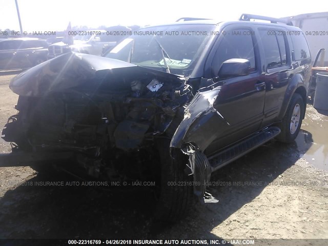 5N1AR1NN9CC624334 - 2012 NISSAN PATHFINDER S/LE/SE GRAY photo 2