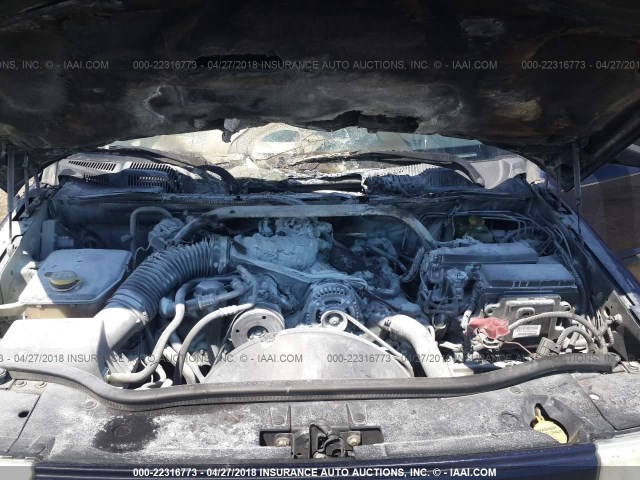 1J8HG48K26C263571 - 2006 JEEP COMMANDER BLUE photo 10