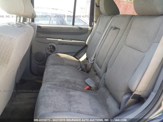 1J8HG48K26C263571 - 2006 JEEP COMMANDER BLUE photo 8