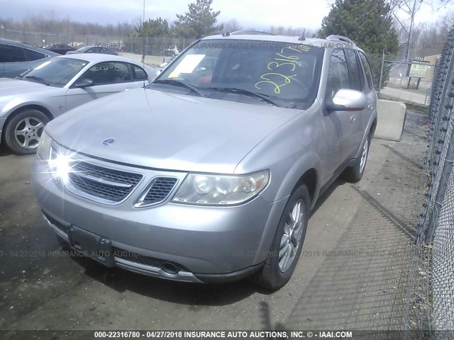 5S3ET13SX52801993 - 2005 SAAB 9-7X LINEAR SILVER photo 2