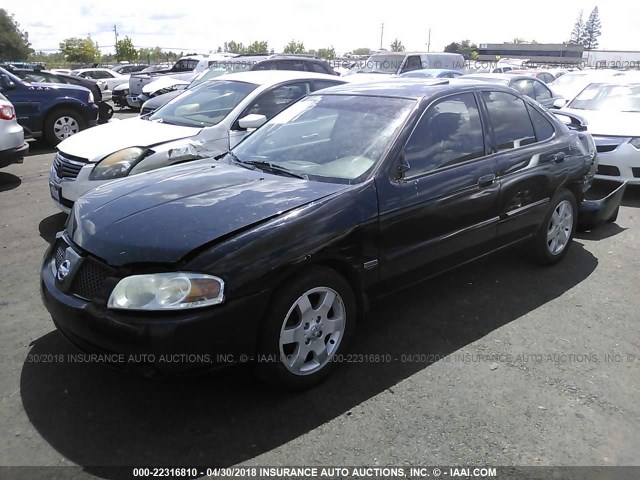 3N1CB51A36L573176 - 2006 NISSAN SENTRA 1.8S BLACK photo 2