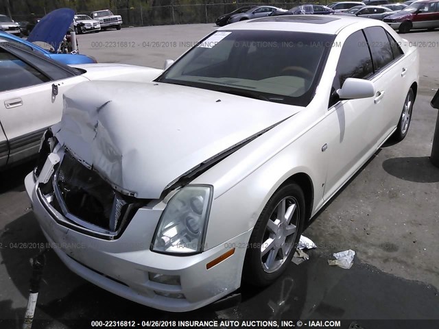 1G6DW677360103270 - 2006 CADILLAC STS WHITE photo 2