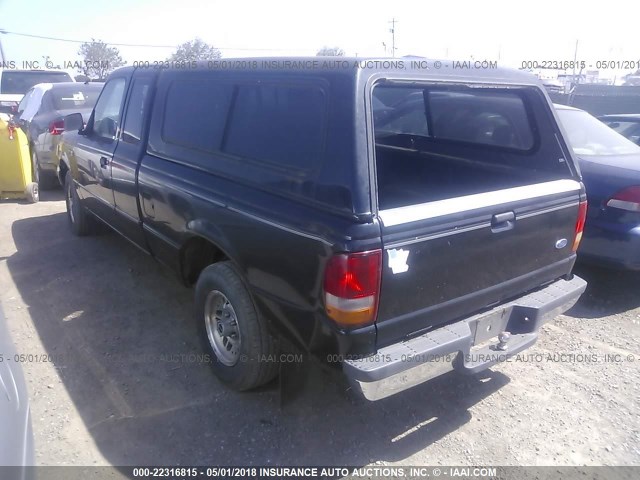 1FTCR14UXRPC52705 - 1994 FORD RANGER SUPER CAB BLACK photo 3