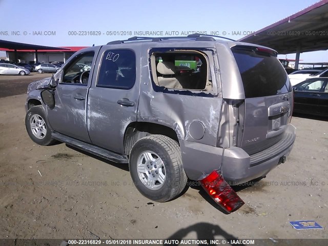 1GNFC13J37R164206 - 2007 CHEVROLET TAHOE C1500 TAN photo 3