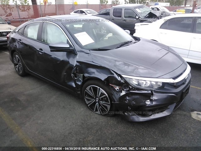 19XFC1F70GE210420 - 2016 HONDA CIVIC EXL ნაცრისფერი ფოტო 1