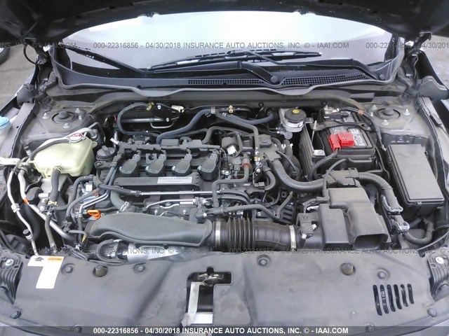 19XFC1F70GE210420 - 2016 HONDA CIVIC EXL ნაცრისფერი ფოტო 10