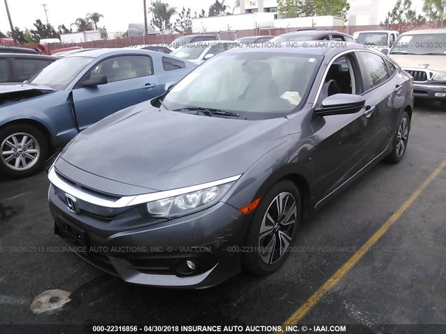19XFC1F70GE210420 - 2016 HONDA CIVIC EXL ნაცრისფერი ფოტო 2