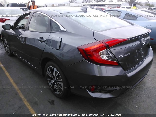19XFC1F70GE210420 - 2016 HONDA CIVIC EXL ნაცრისფერი ფოტო 3
