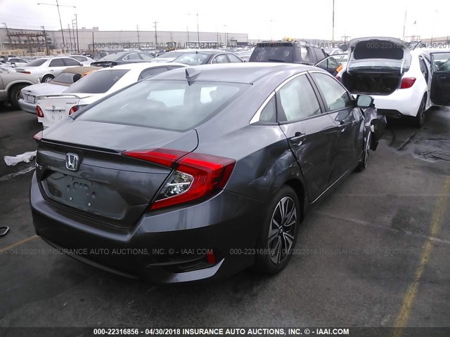 19XFC1F70GE210420 - 2016 HONDA CIVIC EXL ნაცრისფერი ფოტო 4