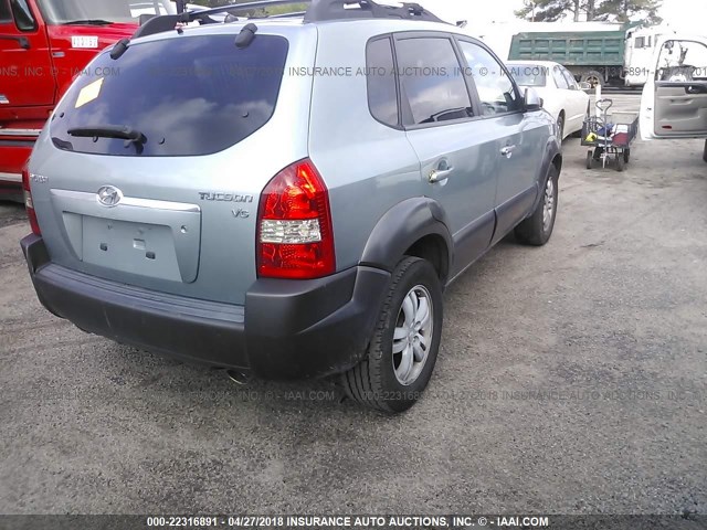KM8JN12D56U392059 - 2006 HYUNDAI TUCSON GLS/LIMITED 浅蓝色 照片 4