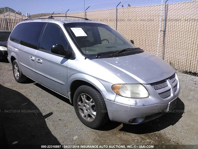 2B4GP44R61R135949 - 2001 DODGE GRAND CARAVAN SPORT SILVER photo 1