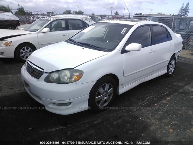 1NXBR30E26Z599279 - 2006 TOYOTA COROLLA CE/LE/S WHITE photo 2