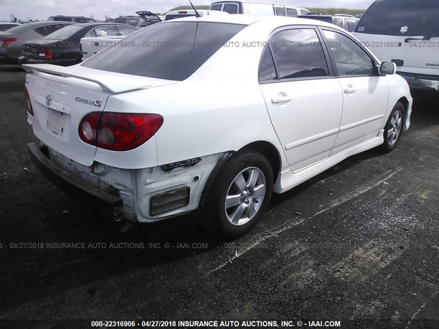 1NXBR30E26Z599279 - 2006 TOYOTA COROLLA CE/LE/S WHITE photo 4