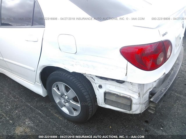 1NXBR30E26Z599279 - 2006 TOYOTA COROLLA CE/LE/S WHITE photo 6