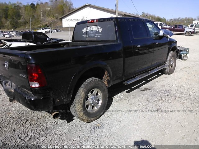 3C6UD5PL8CG337333 - 2012 DODGE RAM 2500 LONGHORN BLACK photo 4