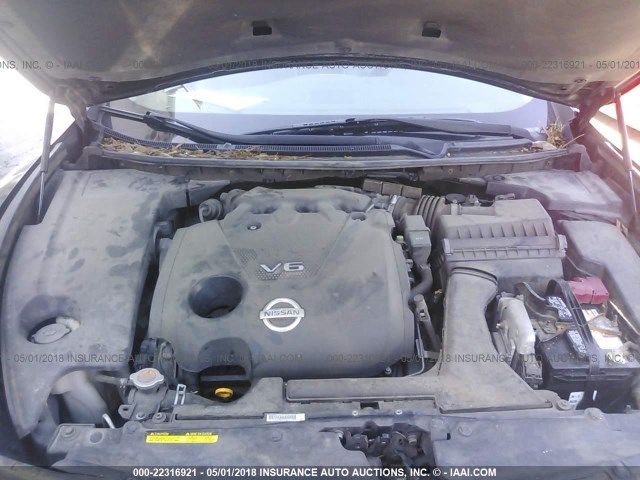 1N4AA51E09C811548 - 2009 NISSAN MAXIMA S/SV BLACK photo 10