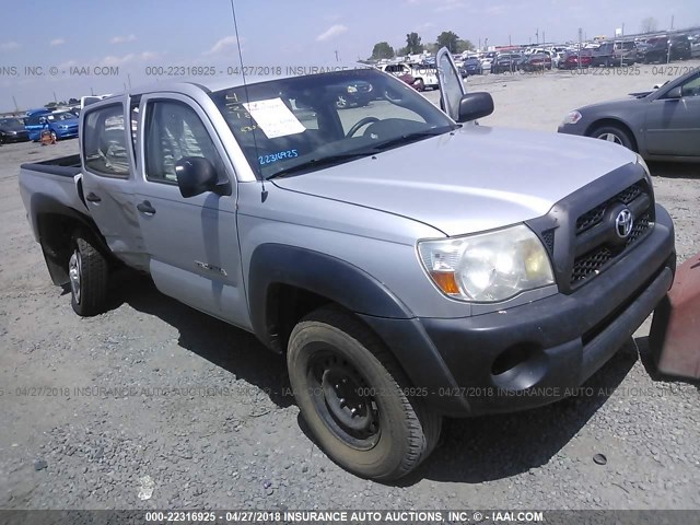 3TMJU4GN9AM106933 - 2010 TOYOTA TACOMA DOUBLE CAB PRERUNNER SILVER photo 1