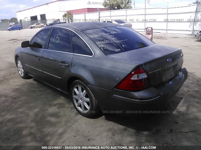 1FAHP25195G121464 - 2005 FORD FIVE HUNDRED LIMITED GRAY photo 3