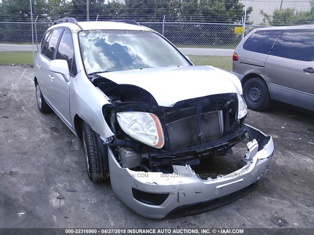 KNAFG528X97251728 - 2009 KIA RONDO LX/EX SILVER photo 1