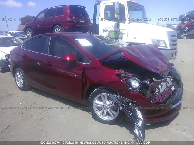 1G1BE5SM7H7176479 - 2017 CHEVROLET CRUZE LT RED photo 1