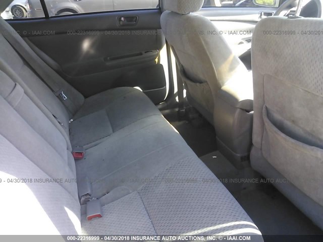 4T1BE32K44U812101 - 2004 TOYOTA CAMRY LE/XLE/SE SILVER photo 8