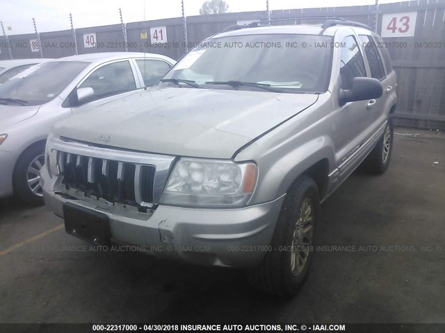 1J4GW58J14C339923 - 2004 JEEP GRAND CHEROKEE LIMITED GOLD photo 2