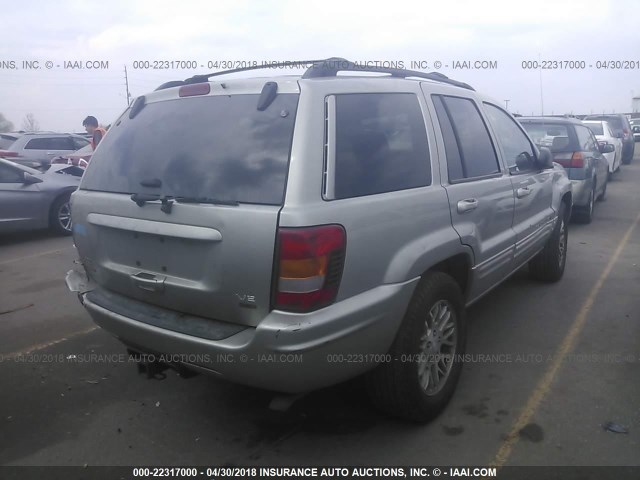 1J4GW58J14C339923 - 2004 JEEP GRAND CHEROKEE LIMITED GOLD photo 4