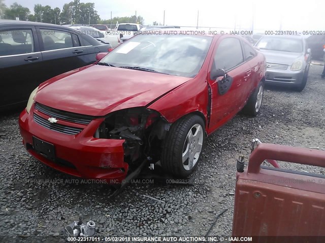 1G1AM18B887118622 - 2008 CHEVROLET COBALT SPORT RED photo 2