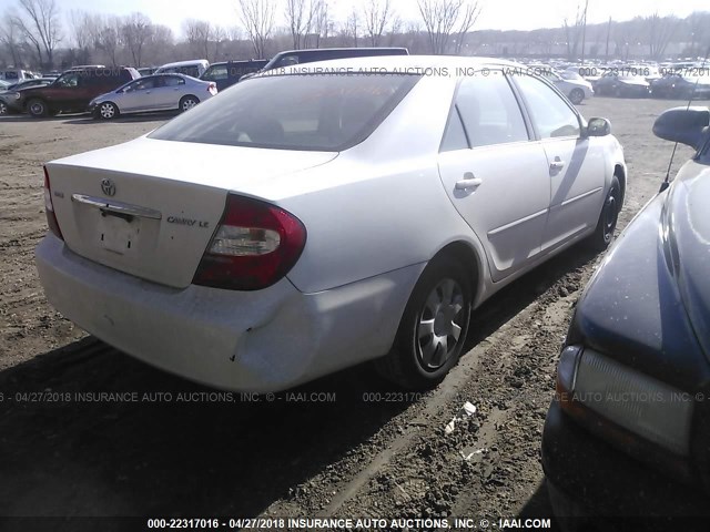4T1BE32K23U153689 - 2003 TOYOTA CAMRY LE/XLE/SE 白色 照片 4