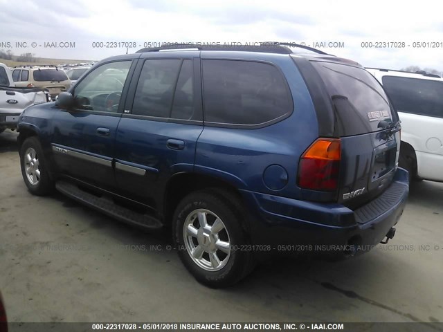 1GKDT13S252386383 - 2005 GMC ENVOY BLUE photo 3