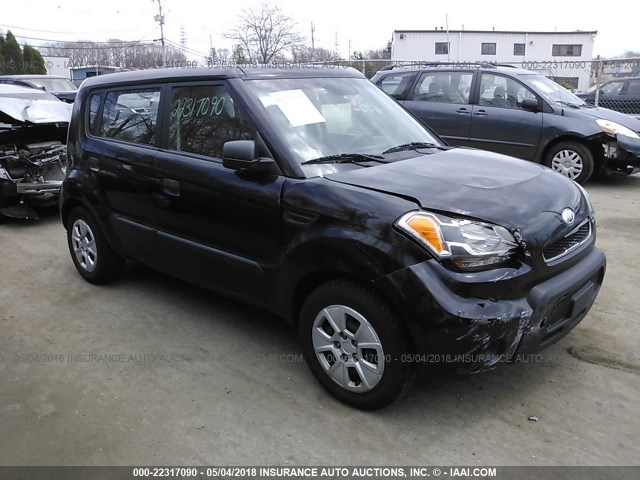 KNDJT2A15A7106077 - 2010 KIA SOUL BLACK photo 1