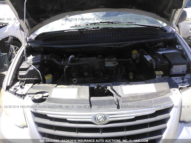 2A8GP54L86R742858 - 2006 CHRYSLER TOWN & COUNTRY TOURING SILVER photo 10