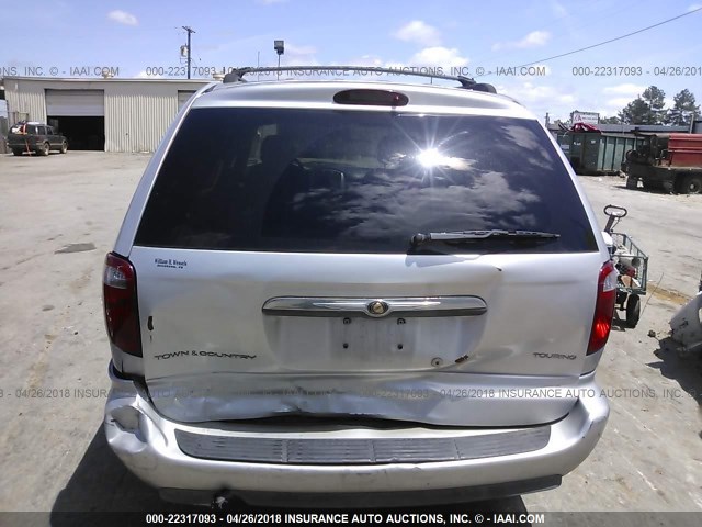 2A8GP54L86R742858 - 2006 CHRYSLER TOWN & COUNTRY TOURING SILVER photo 6